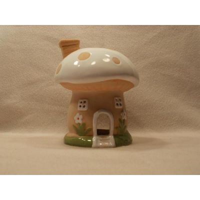 Pilz-Teelichtlampe aus Keramik, 18 cm hoch | 507 / EAN:4019581723112