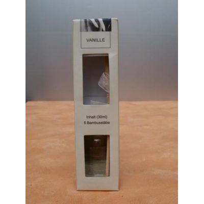 Raumduft Vanille 30 ml mit Bambusstäbchen | 1141 / EAN:4019581904177