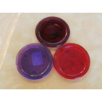 Rot - Kerzenteller aus Glas in Rot oder Dunkelrot | 606 / EAN:4019581906553