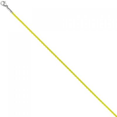 Rundankerkette Edelstahl gelb lackiert 42 cm Kette Halskette Karabiner | 48915 / EAN:4053258336076