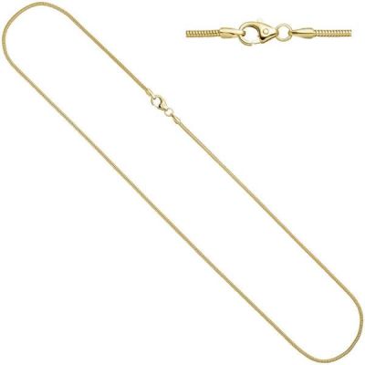 Schlangenkette 333 Gelbgold 1,6 mm 45 cm Karabiner Halskette | 40122 / EAN:4053258229637