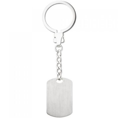 Schlüsselanhänger mit Gravurplatte 925 Sterling Silber Gravur | 47094 / EAN:4053258324325