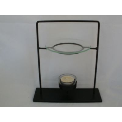 Schwarze moderne Metall-Duftlampe, 22 cm | 267 / EAN:4019581851679