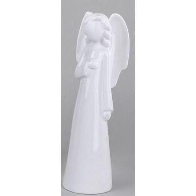 stehende Engelfigur eine Hand vor der Brust, 31 cm | 11497283 / EAN:4260388246926