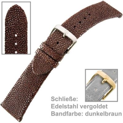 Uhrenarmband Ladies 16 mm dunkelbraun | 38962