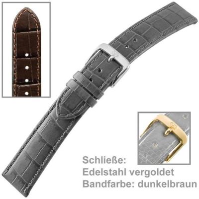 Uhrenarmband Men 18 mm in Dunkelbraun | 38935