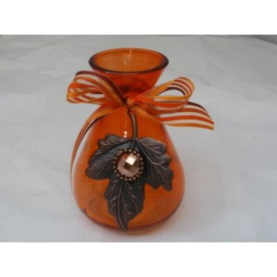 Vase in Orange aus Glas, 10,5 cm | 947