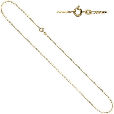 Venezianerkette 585 Gelbgold 1 mm 50 cm Gold Halskette Federring | 42852 / EAN:4053258256992