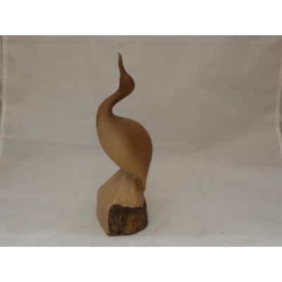 Vogel-Figur in geschnitzter Holz-Optik 29 cm hoch | 470 / EAN:4019581609508
