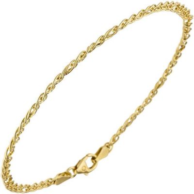 Zwillings-Panzerarmband 585 Gelbgold 19 cm gold Armband | 46817 / EAN:4053258311806