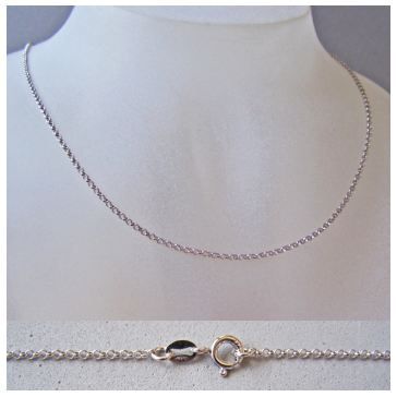 40cm - Halskette für Kinder, Anhängerkette, Erbskette, Kinderkette, 925 Silber | RL118