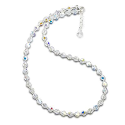 Halskette Crystal Aurora Boreale 6mm Kristallperlen | S-K06V-AB / EAN:4250887405702