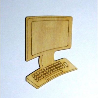 100mm - Computer Kleinteil aus Holz | PCH 3410