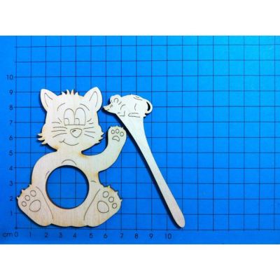 13 cm - Schalhalter Katze 13 cm und 9 cm | SSH 4114
