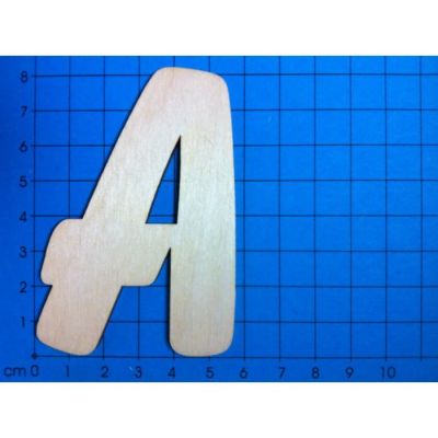 & - ABC Holzbuchstaben natur Kleinteile gelasert 80mm | ABH 80-Ö