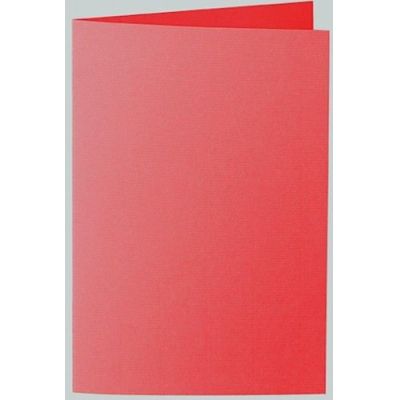 B6 Karte langdoppelt - Karte / Kuvert C6, B6, A4, A5, Din lang Farbe: rot | 650362- 517