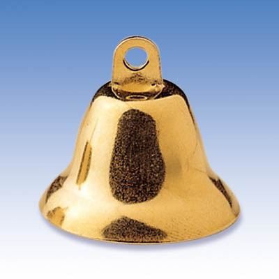 Beutel mit 100 Stück - Glöckchen, 16 mm Ø gold | 8604 100