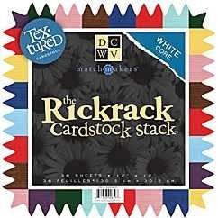 Cardstock stack Rick rack 30,5X30,5 / 36 Bogen | 117028/8401