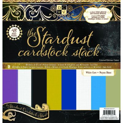 Cardstock stack Stardust 30,5X30,5 cm / 48 Bogen | PS-005-00237