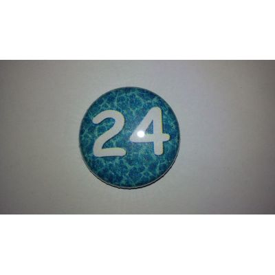 Design 1 -Wasser- - 24 Buttons 25mm für Adventskalender 1-24 | Button 9