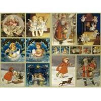Engel und Weihnachtsmann Sticker Alu | 731630