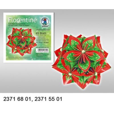 Faltblätter Florentine Weihnachtsstern 80g/m² 15 x15 cm | 23715501