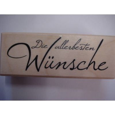 Holz Schriftstempel Die allerbesten Wünsche | 2807100 / EAN:4006166324420