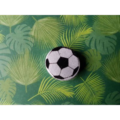 Motivperle Fussball Farbe: silber | B01621-3