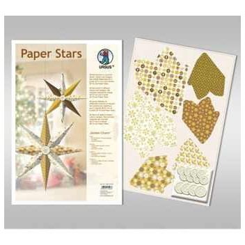Paper Stars in gold Golden Charm | 22550099