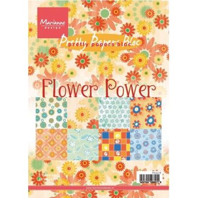 Papierblock Flower Power A5 | PK9078 / EAN:8716697029706