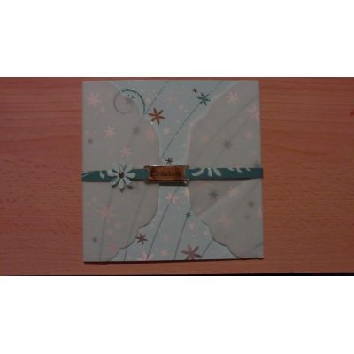 Pastellgrün Charlys - quadratische Einladungskarte Konfirmation Artozpapier | 40909