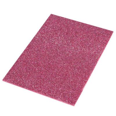 Pink - Crea-Soft (Moosgummi), 30 x 45 cm - 2 mm Glitter | 3005 102