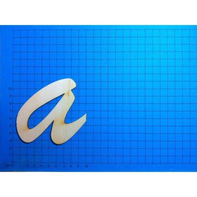 Q - ABC Holz Kleinbuchstaben Schreibschrift 150mm natur | ACH 15k-z