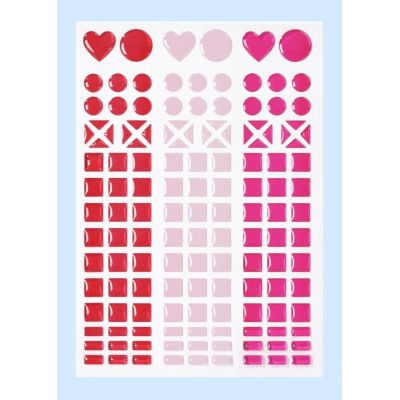 Rot-rose-pink - Mosaik-Stickers Design 1 | 34518 01