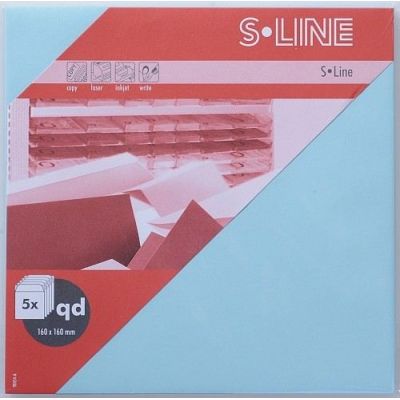 S-Line 5 Kuverts quadratisch Farbe: hellblau | 9045405-411 / EAN:7612996458906