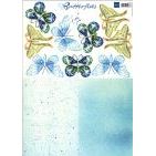 Schmetterlinge Marianne Design blau/grün | 3D IT 517