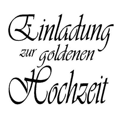 Schriftstempel Einladung zur goldenen Hochzeit | 1810103