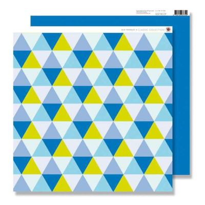 Scrapbook Raute blau/grün 30,5x30,5 | 149443221