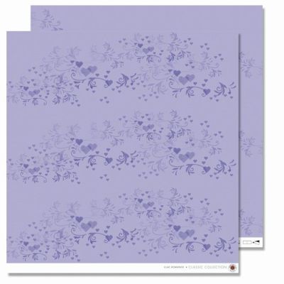 Scrapbooking-Papier, Romance, 30,5x30,5 cm lavendel | 79574312