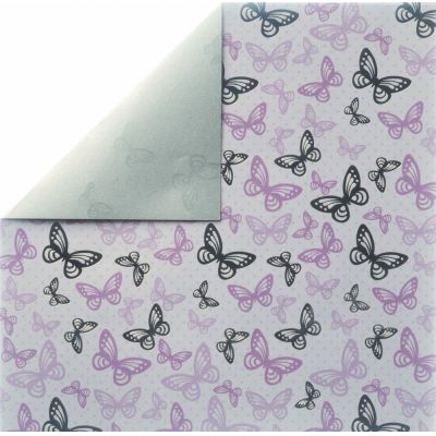 Scrapbookingpapier Butterflys, ros?, 30,5x30,5cm, 190g/m2 | 79902258 / EAN:9332688016303