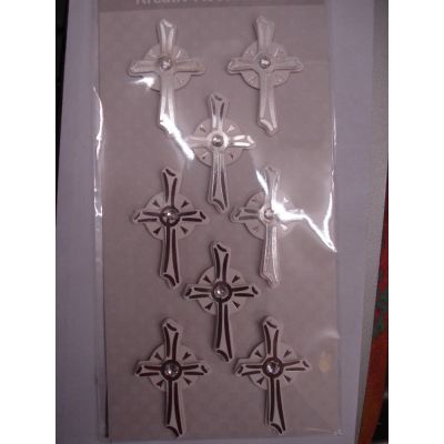 Silber - 3D Sticker Kreuz | 56400 0217