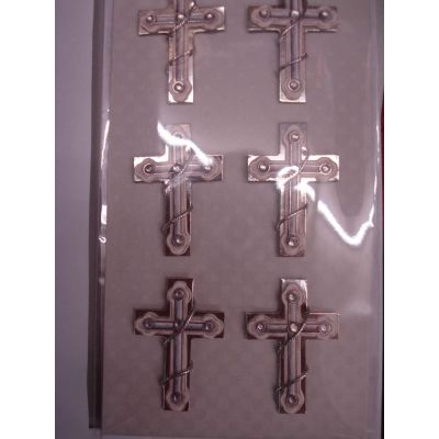 Silber - 3D Sticker Kreuz | 5640 00218