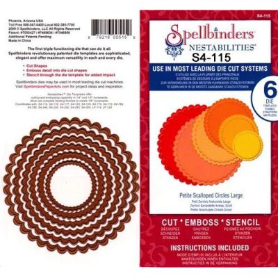 Spellbinders 6 Stanzformen Nestabilites Petite Scalloped Circles large S4-115 | S4-115