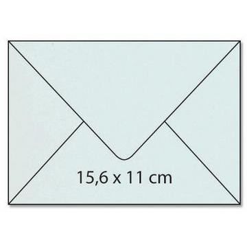 Umschlag - Karte C6 Rechteck perlm.kristallweiss | 651322-0810