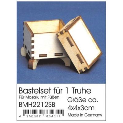 Vorhandene Ware - Bastelset Truhe 4x4x3 cm | BMH2212SB