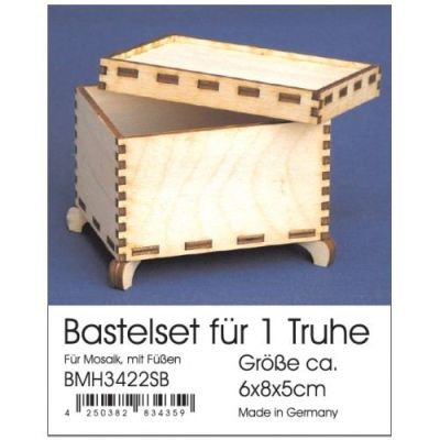 Vorhandene Ware - Bastelset Truhe 6x8x5 cm | BMH 3422SB
