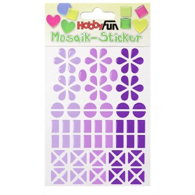 Weiss-schwarz-grau - Mosaik-Stickers Design 2 | 34518  11