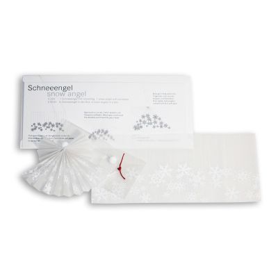 1 Schneeengel mit Umschlag - Schneeengel aus Transparentpapier zum Selberbasteln | 856486041