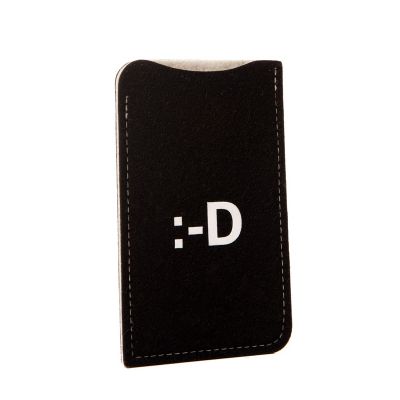 Emoticon :-D - phone it - Smartphonehülle aus Filz, beflockt mit Emoticons | 760750491