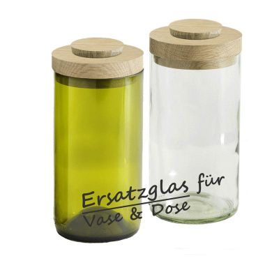 Ersatzglas grün - Ersatzglas für Vase & Dose, Glasvase aus einer Weinflasche | 428103321 / EAN:402311640466